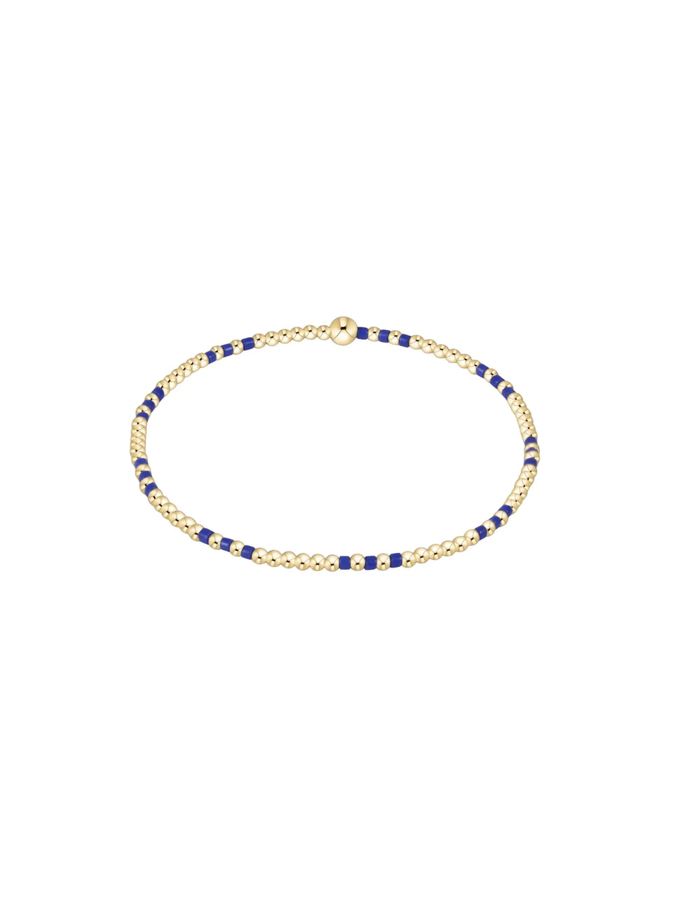 Enewton Hope Joy Pattern 2mm bead Bracelet - Blue Metallic