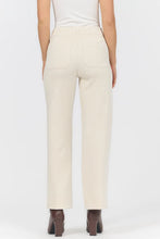 Dear John Pant by Dear John in cream with a high waist and straight legs shown from the back