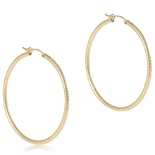 Enewton Round Gold 2 inch Hoop in Textured