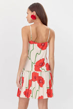 Camila Abstract Rose Print Pleated Mini Dress