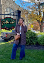 Chocolate Brown Quilted Jacket