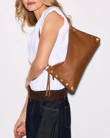 Hammitt Kyle Medium Brown Pebbled Leather Convertible Bag