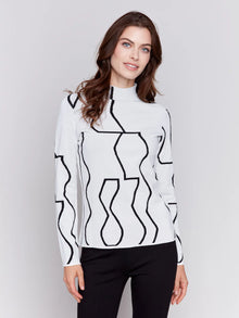 Reversible Jacquard Fitted Sweater