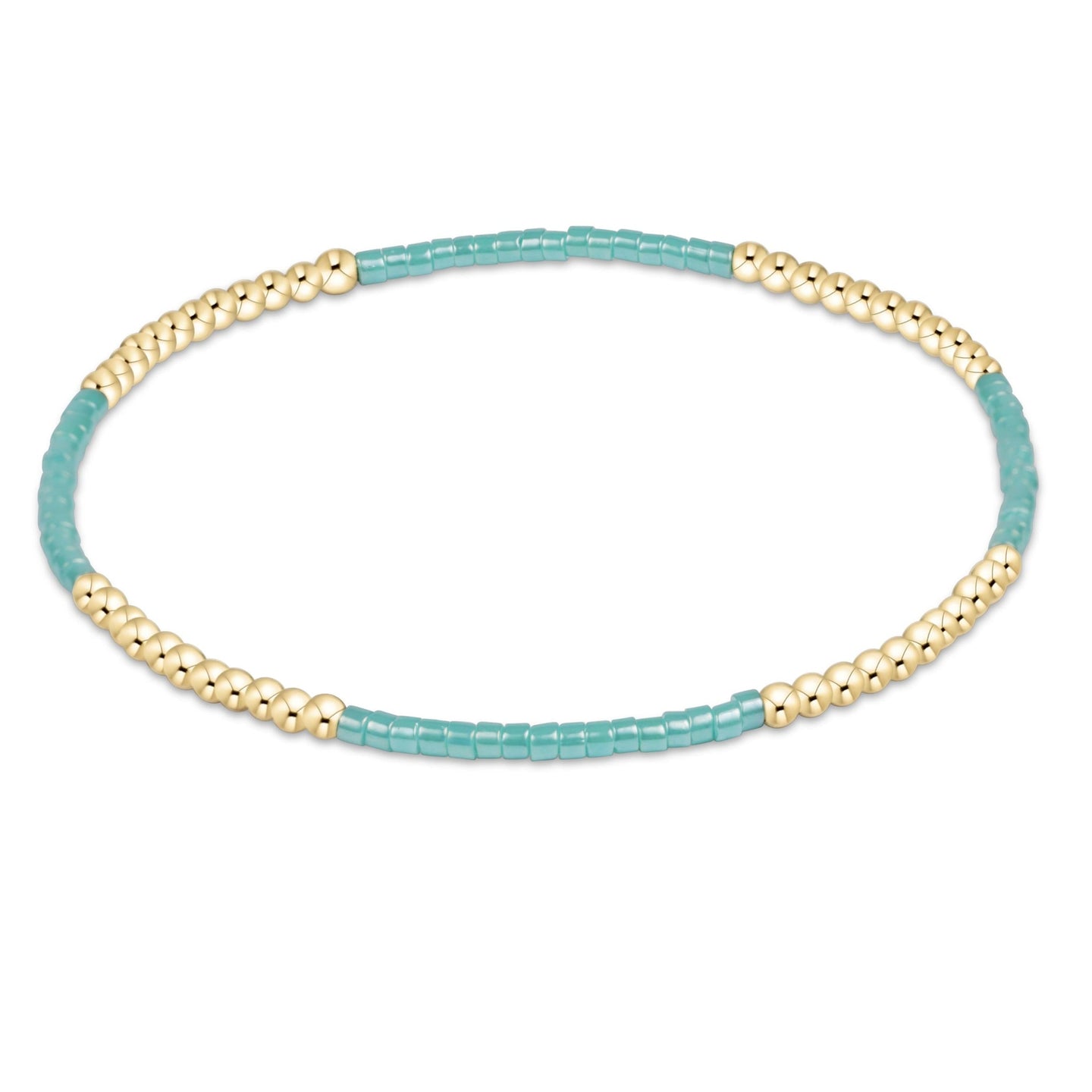 Delicate bracelet featuring gold and sea glass beads in a minimalist design by Enewton, Hope Blissful Bracelet - Sea Glass
