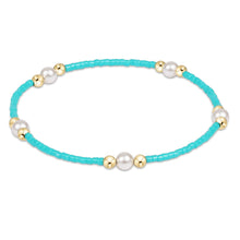 Hope Purpose Pearl Bracelet - Turquoise by Enewton featuring turquoise beads with gold and pearl accents in a delicate design