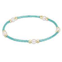 Hope Purpose Pearl Bracelet - Sea Glass by Enewton featuring turquoise beads with pearls and gold-tone accents in a delicate design