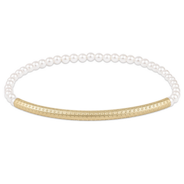 Enewton Bliss Bar Textured Pearl 3mm Bracelet