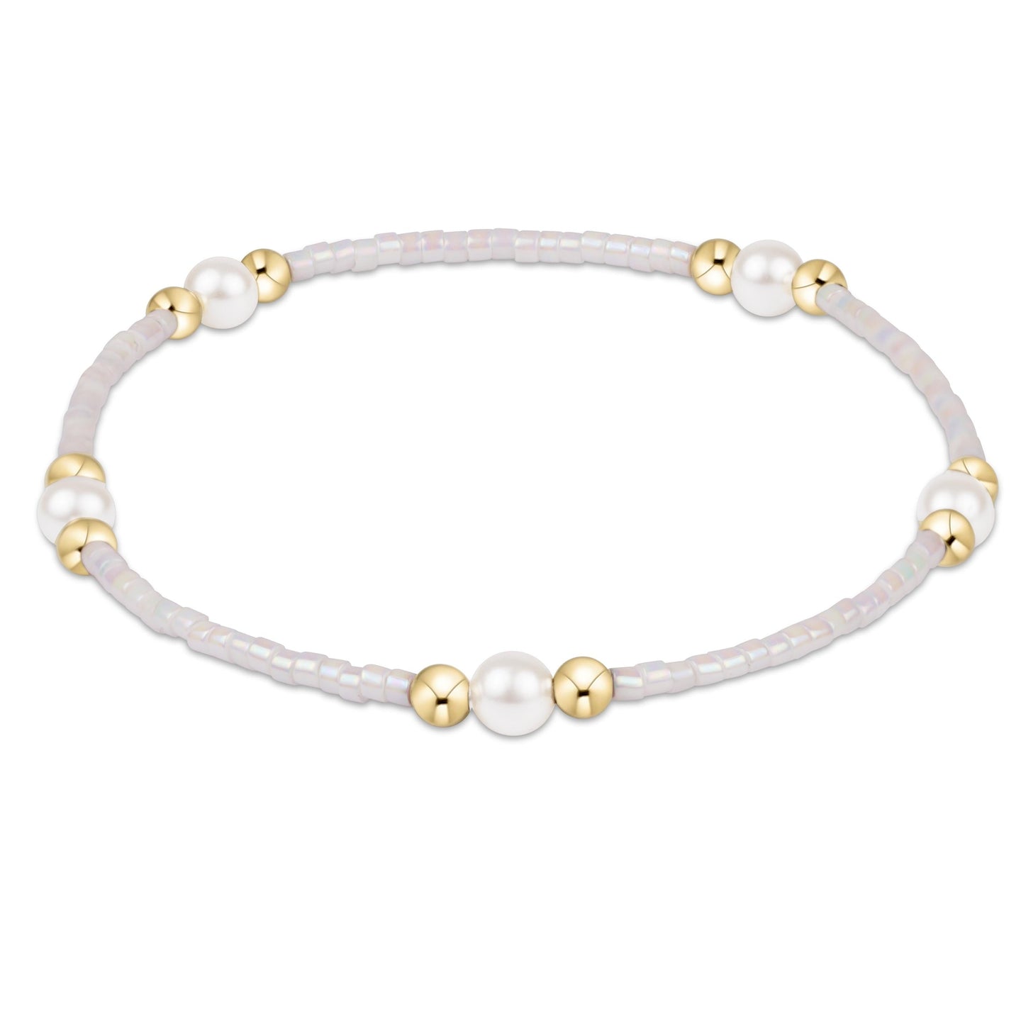 Hope Purpose Pearl Bracelet - Silky White