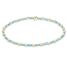 Delicate beaded Hope Sincerity Bracelet - Sea Glass by Enewton with light blue and gold bead accents in a simple design