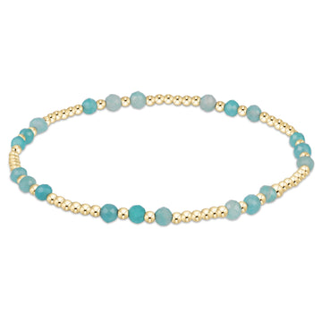 Joy Gem 3mm Bracelet - Amazonite
