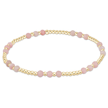 Enewton Joy Gem 3mm Bracelet - Pink Opal