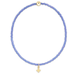 Enewton Hope Classic Bright Blue Bracelet - Signature Cross Small Gold Charm
