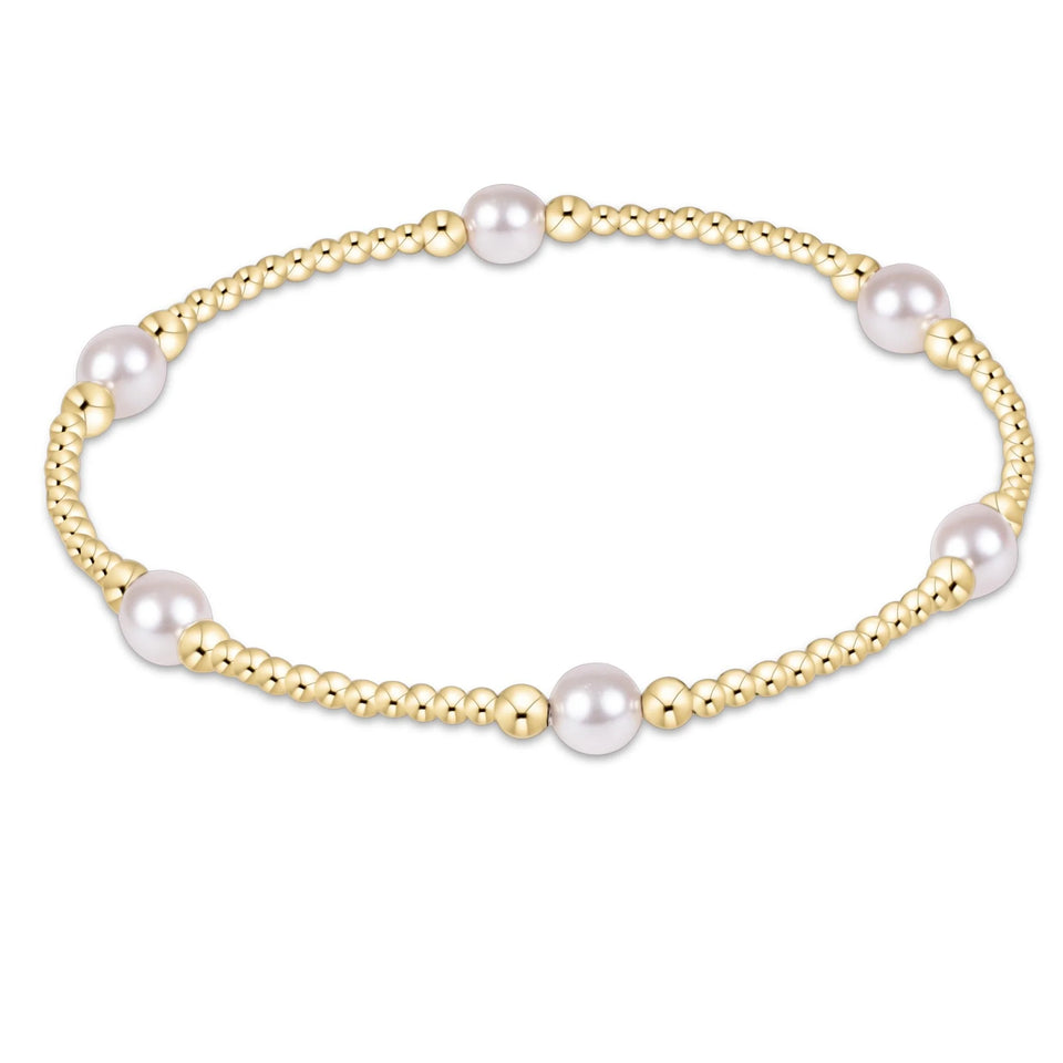 Enewton Purpose Pearl 5mm Gold Bracelet