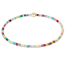 Colorful beaded Extends Hope Unwritten Bracelet - Hot Mess by Enewton with gold accents in a minimalist style