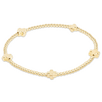 Enewton Signature Cross Small 2mm Gold Bracelet - Gold