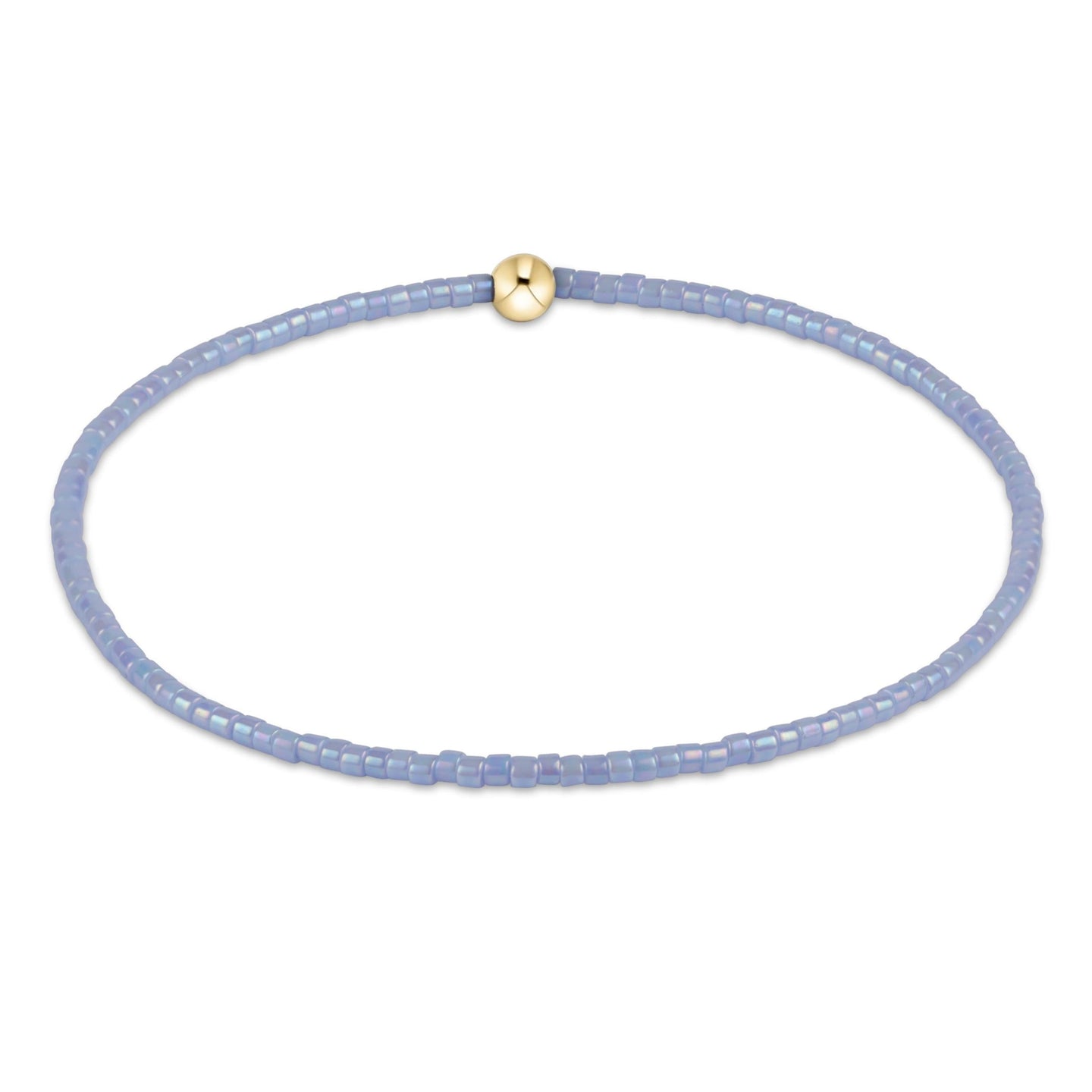 Extends Hope Classic Bracelet - Ocean Mist by Enewton with light blue beads and a gold accent bead in a delicate design