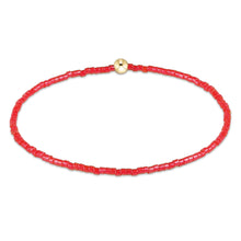 Hope Classic Bracelet - Sherbert by Enewton featuring red beads and a gold-toned round clasp for a minimalist look