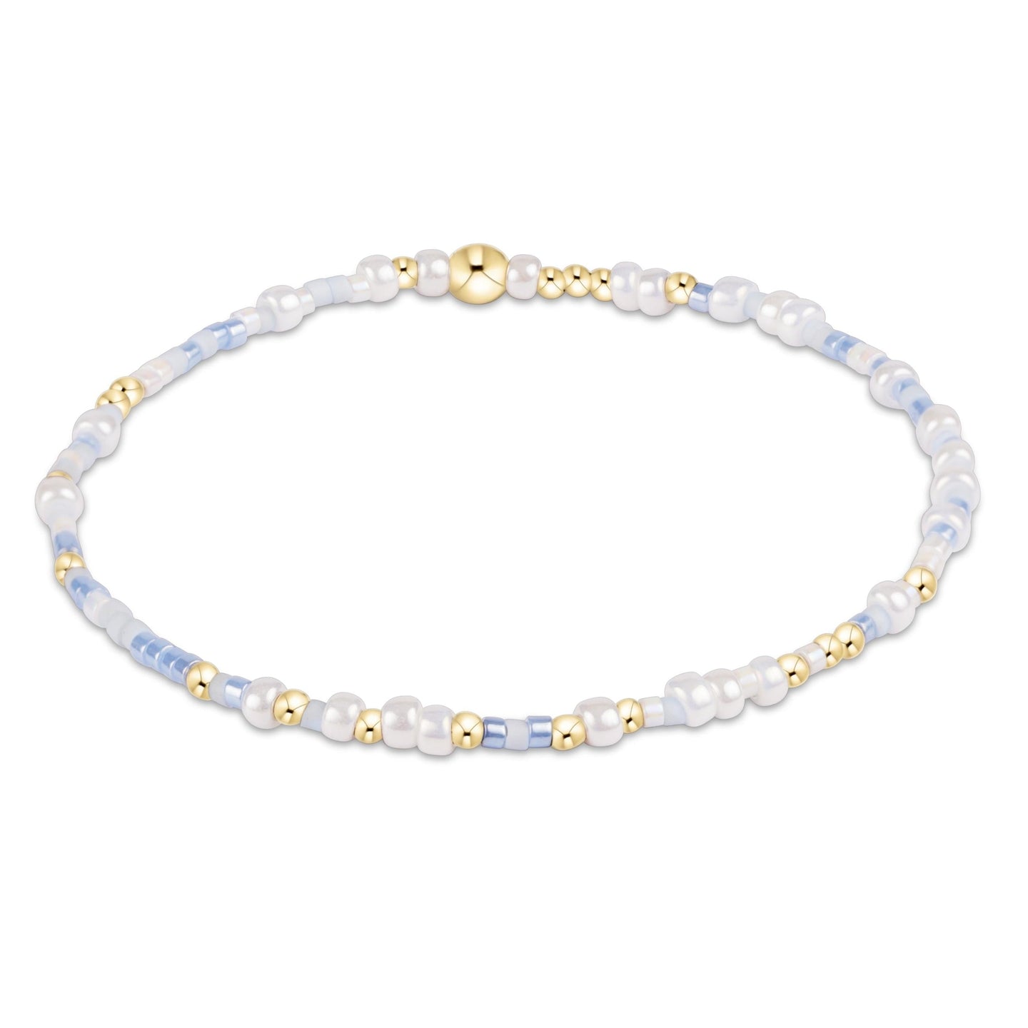 Extends Hope Unwritten Bracelet - It's Not That Deep by Enewton, delicate beads in white, gold, and light blue tones.
