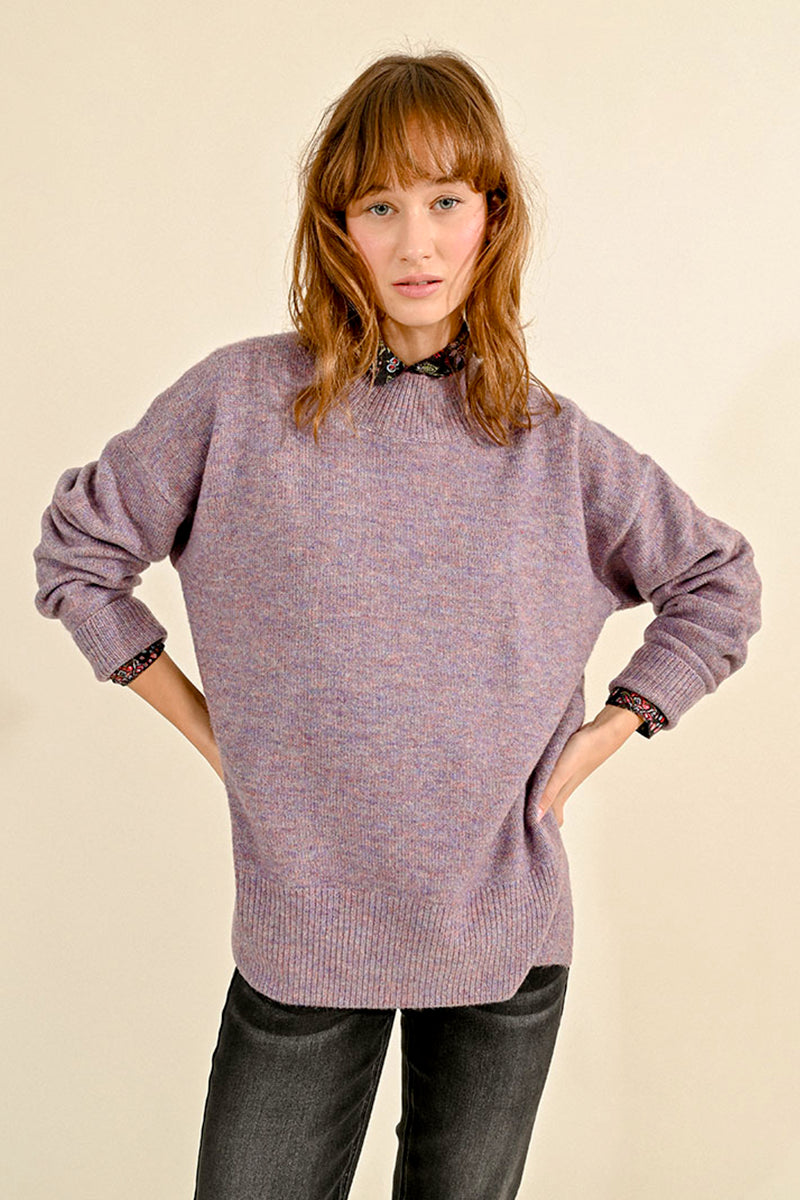 Mauve Knitted Sweater