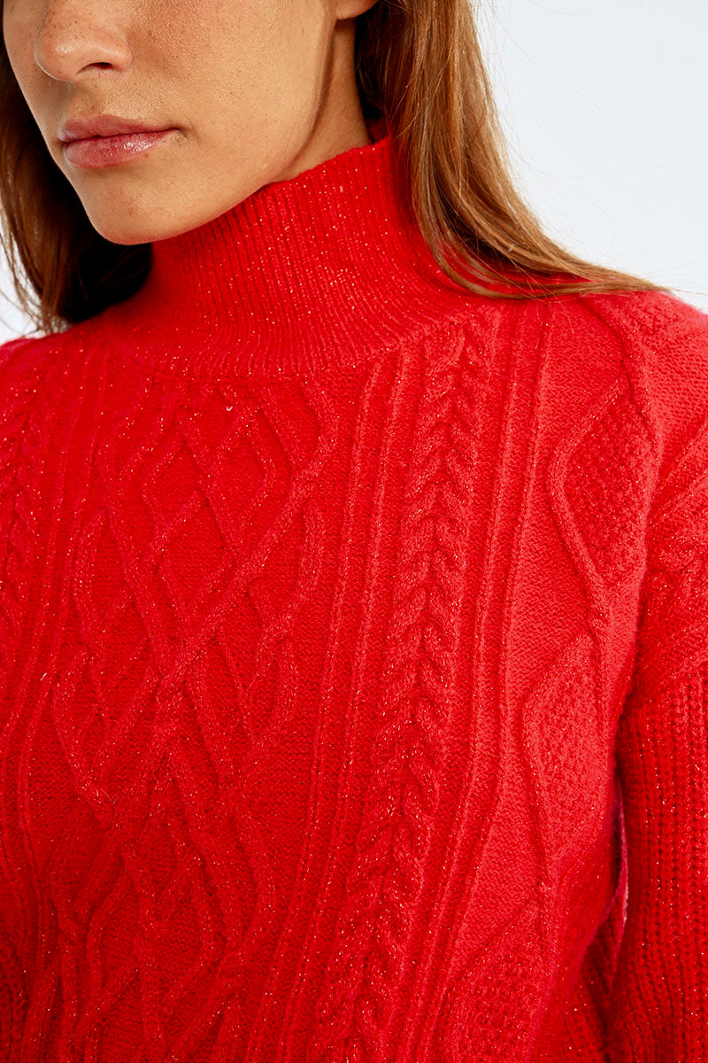 Red Knitted Sweater