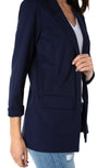 Cadet Blue Boyfriend Blazer