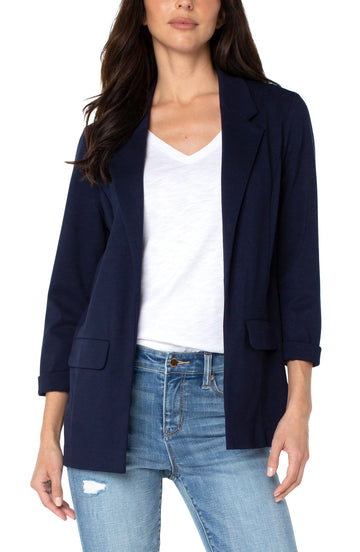 Cadet Blue Boyfriend Blazer