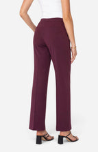 liverpool Liverpool Wide Leg Trouser in burgundy shown from the back on a model