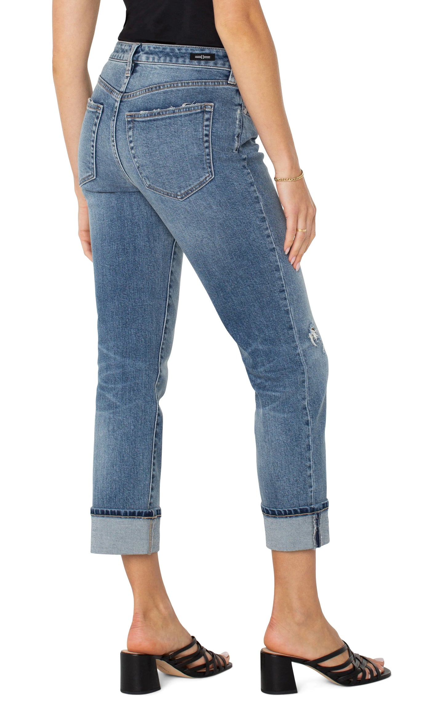 Liverpool Marley Girlfriend Cuffed Jeans