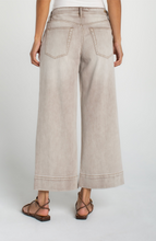 Back view of a person wearing Antique Khaki Weekender Crop Wide Leg 26