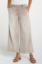 Woman wearing Antique Khaki Weekender Crop Wide Leg 26