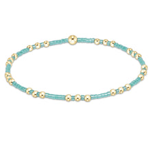 Delicate Hope Joy Bracelet - Sea Glass with gold beads by Enewton featuring small turquoise sea glass beads