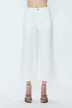 Le Blanc Zooey white wide-leg pants by pistola featuring front pockets and high waist for elegant comfort and style