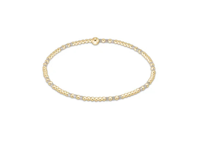 Enewton Hope Joy Pattern 2mm bead Bracelet - Milkshake