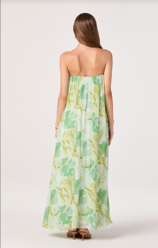 Astr Aileen Strapless Maxi Dress