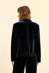 Navy Velvet Blazer