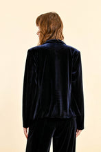 Navy Velvet Blazer