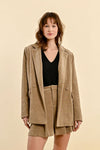 Beige Cord Blazer