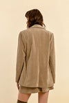 Beige Cord Blazer