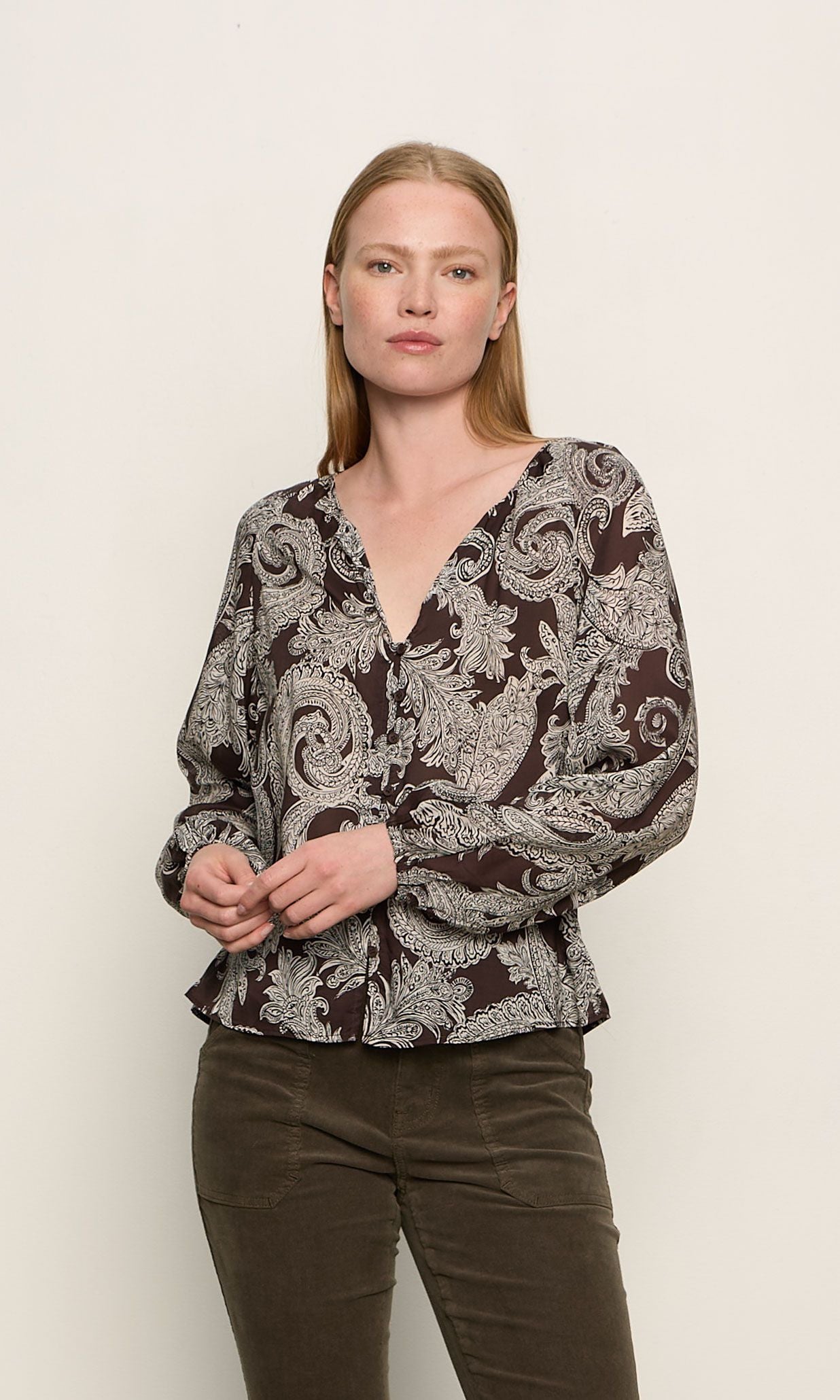 Sanctuary Paisley Blouson Blouse