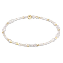 Delicate beaded bracelet with white and gold accents by Enewton from Extends Hope Unwritten - Shell We Dance? collection