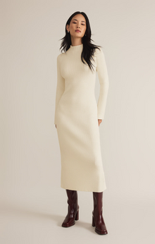 Kass Mock Neck Midi Dress