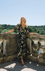 Z Supply Black Kiera Jacquard Maxi Dress