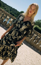 Z Supply Black Kiera Jacquard Maxi Dress