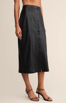Z Supply Reine Faux Leather Midi Skirt