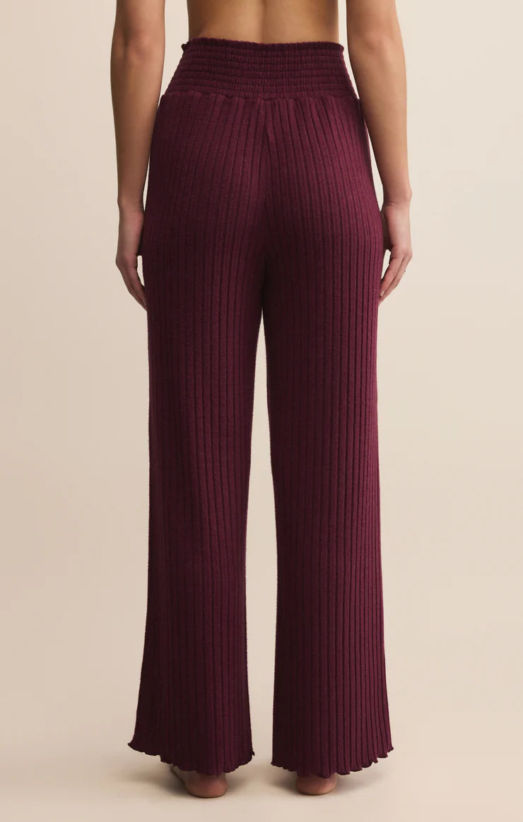 Z Supply Dawn Smocked Silky Rib Pant