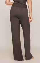 Cocoa Bean Dawn Smocked Pant by z supply in dark brown with wide legs and smocked waistband