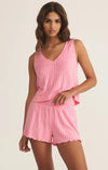 Z Supply Passion Fruit Rib Sloane Tank