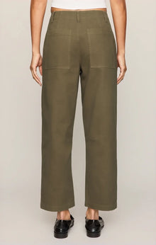 Z Supply Colman Bowed Utility Pants in Golden Olive