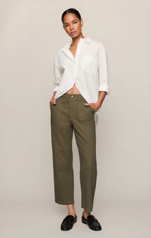 Z Supply Colman Bowed Utility Pants in Golden Olive