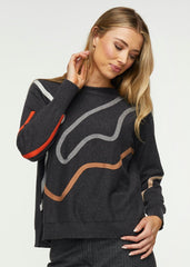 Charcoal Swirl Sweater